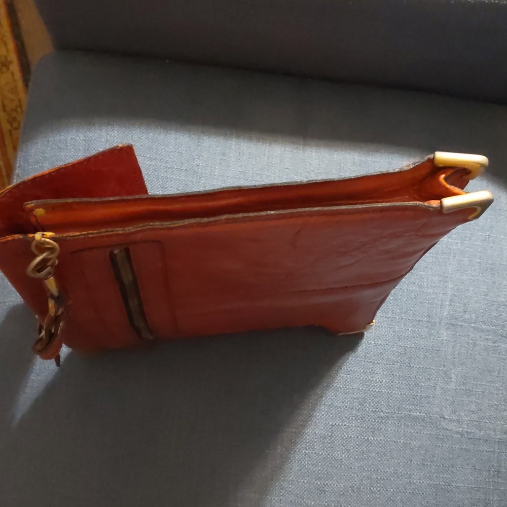 Vintage Oscar de la Renta Leather Brown Shoulder Briefcase Bag Bond Street Ltd - Picture 7 of 8